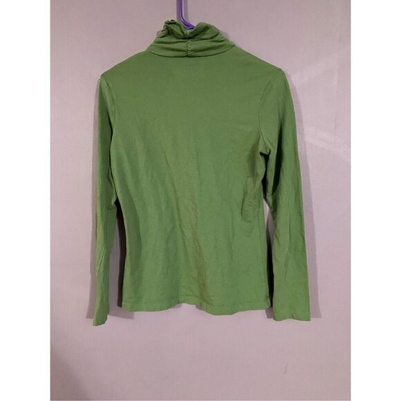 A Tree Green Long Sleeve Turtleneck Size Small - Picture 2 of 3